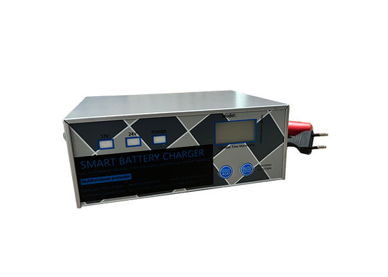 Cargador de batería de motor de carga rápida HAS-Q-619K Color plateado manual ajustable / rejuvenecedor de batería totalmente automático