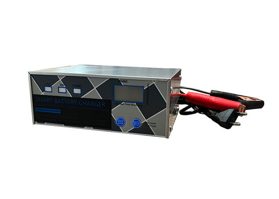AGM cargador de batería de motor mantenedor inteligente cargador de goteo color plateado cargador de batería de plomo-ácido pantalla LED