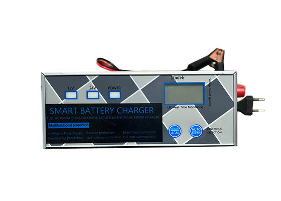 Cargador portátil de arranque de plomo-ácido con pantalla LED de cubierta metálica de carga rápida Cargador de batería de automóvil