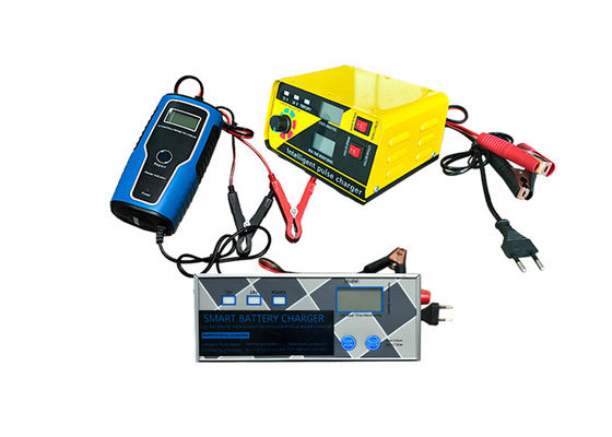 6A 12A 12V cargador de batería de motor de plomo-ácido LED Display 50Hz Adaptador de alimentación automático